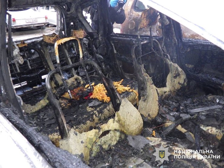 Поджог автомобилей в Киеве