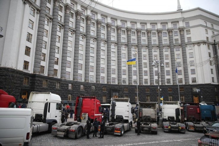 митинг, дальнобойщики, протест, фуры