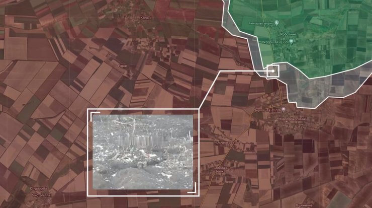 Роботино, карта, Запорожская область