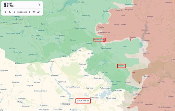 фронт на Лиманському напрямку до наступу 3 АК