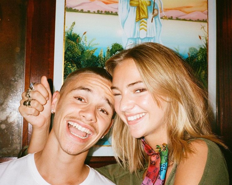 ромео бекхэм, расставание, парные татуировки, миа риган