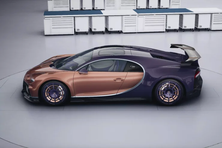 Візуалізація Bugarri Chiron Pur Sport з особливого конфігуратору