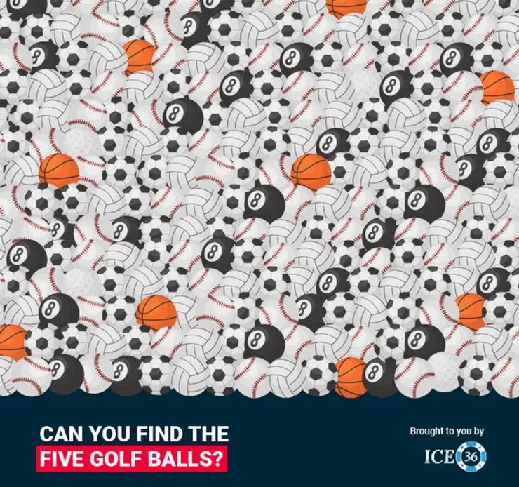 Визуальная головоломка, мяч, мячи, тест, загадка, задача, мяч для гольфа, бильярд, шар, развитие памяти,