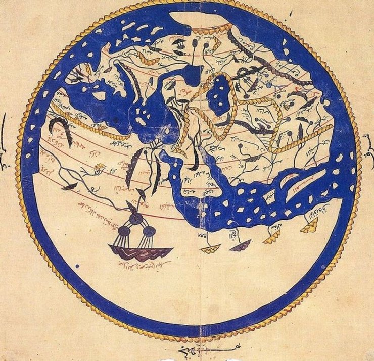 карта мира, аль-Идриси