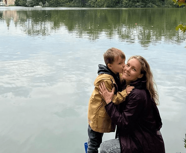 Алена Шоптенко с сыном