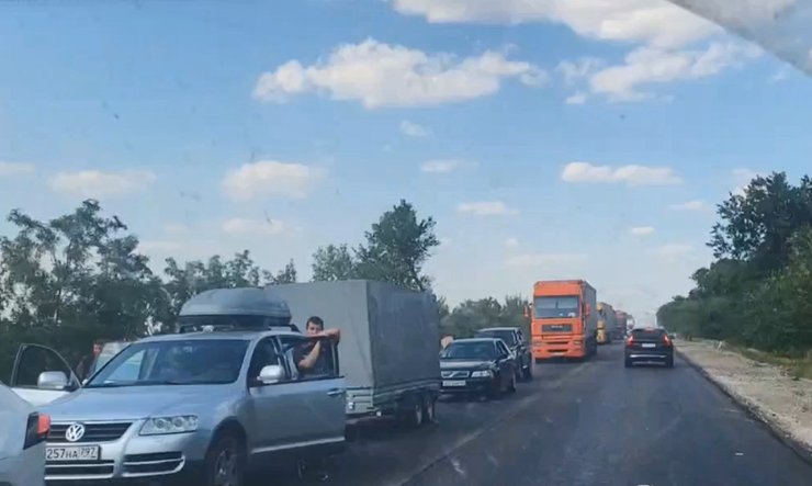 пробка на дороге