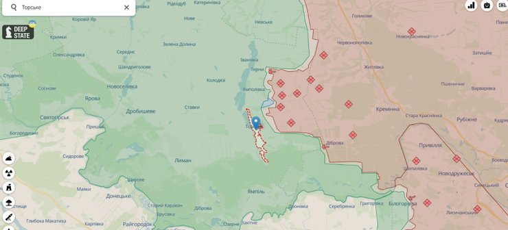Бои в районе Торского