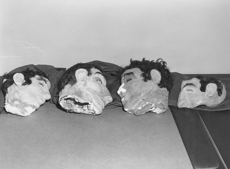 головы фото папье-маше волосы лица муляжи муляжи