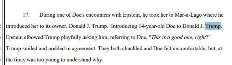 Трамп у файлах Епштейна