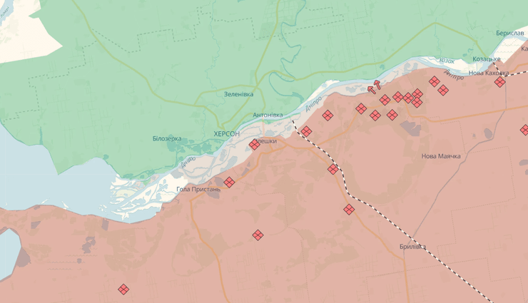 Херсонское направление, Херсон, Херсонская область, юг Украины, карта, DeepState, Херсон, Херсон, Херсонская область