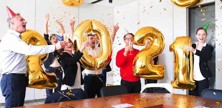 корпоратив в офисе, 2021, фото