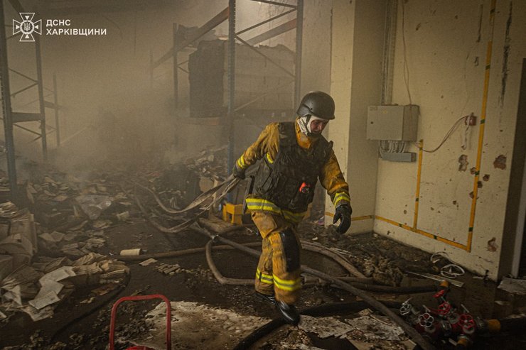 пожежа, російський обстріл, фактор друк, харків