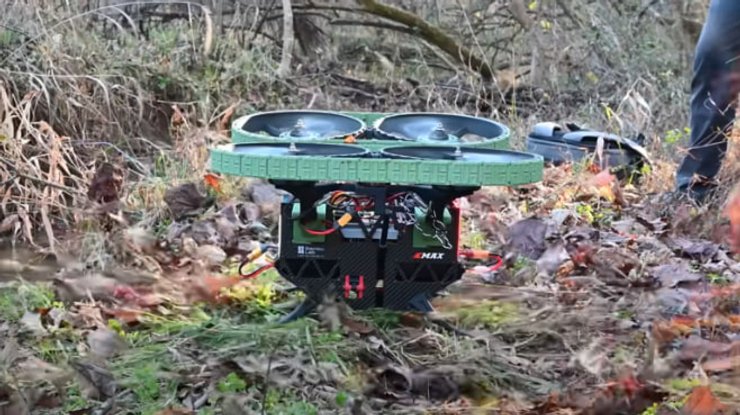 Аматорский робот-трансформер c технологией БпЛА