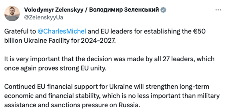 Зеленський, Володимир Зеленський, ЄС, Євросоюз, Європейський союз, допомога Україні, 50 мільярдів
