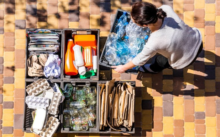 фото, сортировка мусора