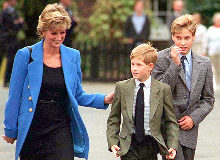 фото прнцесса Диана принц Уильям принц Гарри