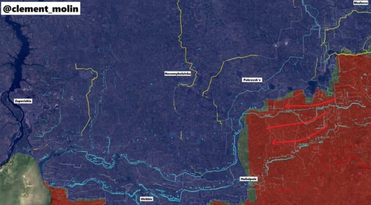 Линия обороны под Запорожьем тянется с юга до Покровска, декабрь 2025 года