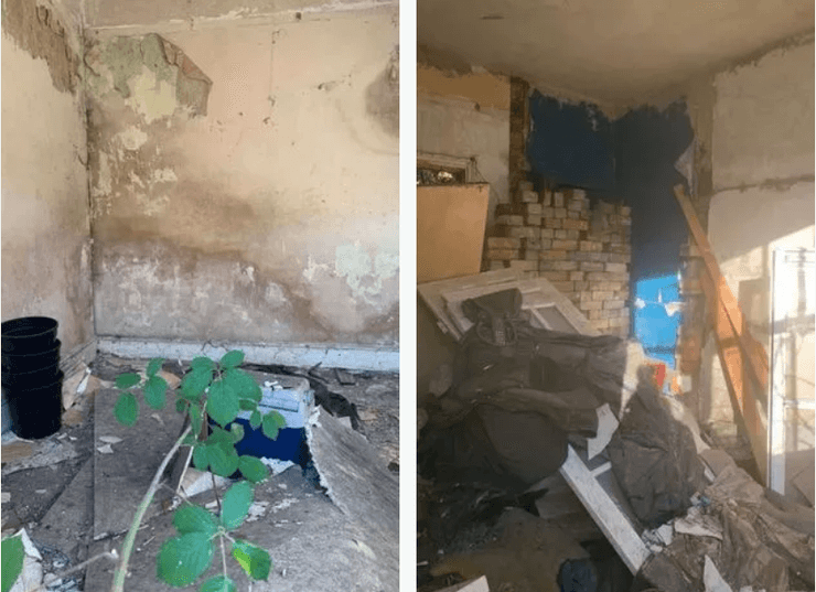 дом, разруха