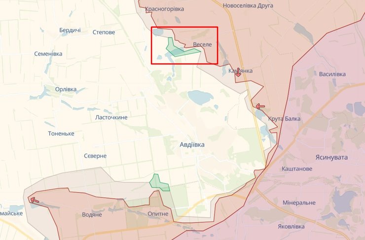 Ситуация возле Авдеевки