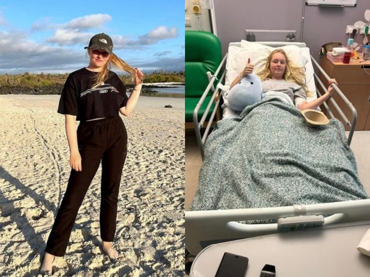 Девушка, болезнь, пляж, больница, койка,