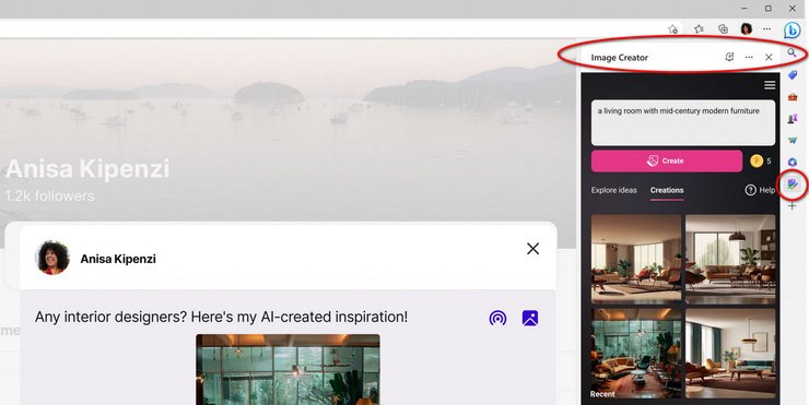Bing Image Creator, DALL-E, Microsoft, Bing, нейромережа, штучний інтелект