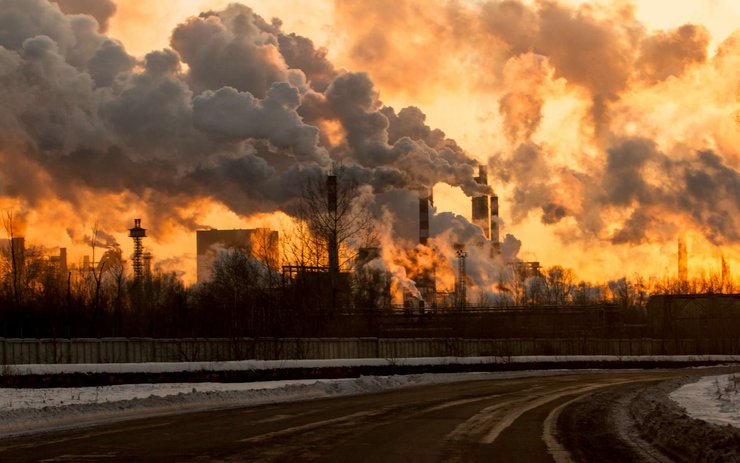 загрязнение среды, заводы, фото