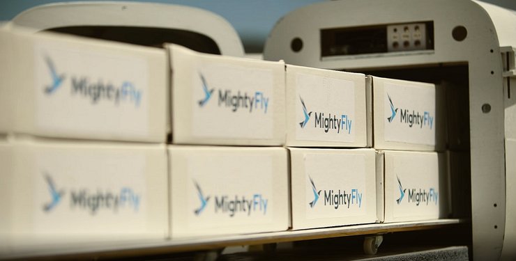 разгрузка дрона, доставка груза дроном, грузовой дрон Cento