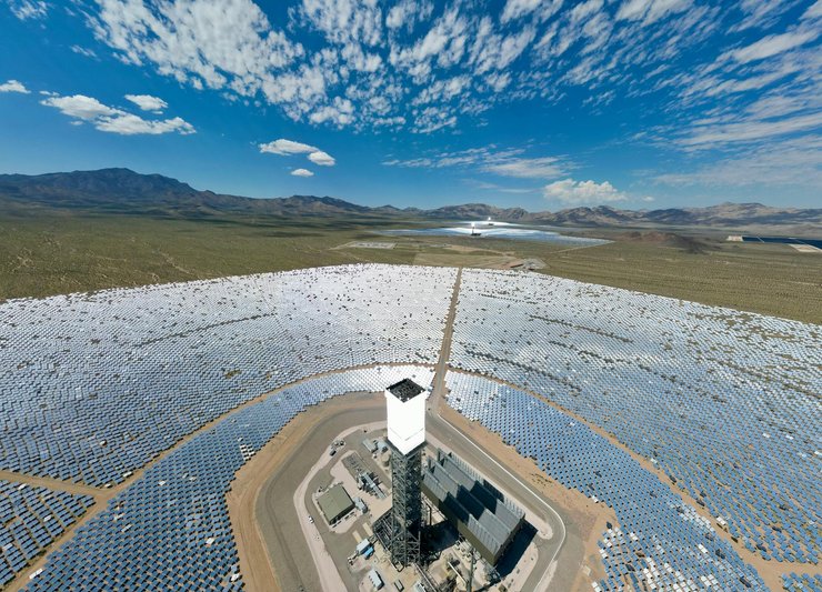 Солнечная станция, Ivanpah, электростанция, энергия, фото