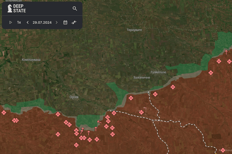 Карта боевых действий