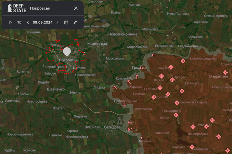 Карта боевых действий