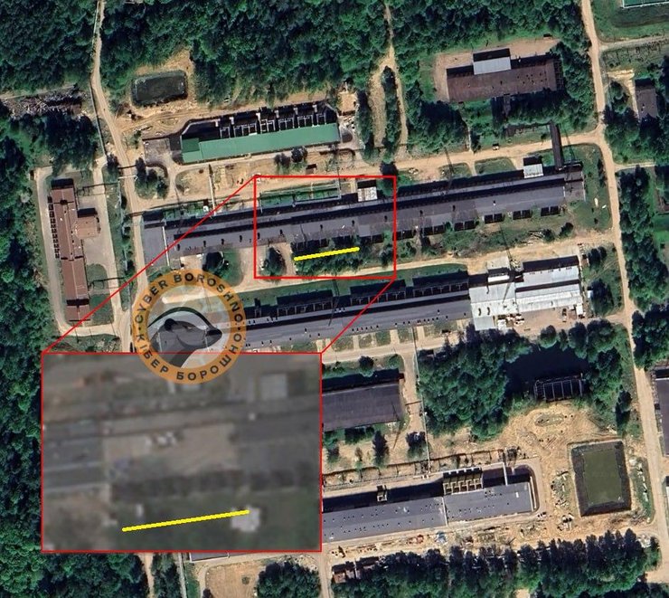 Супутниковий знимок Краснозаводського хімзаводу у РФ
