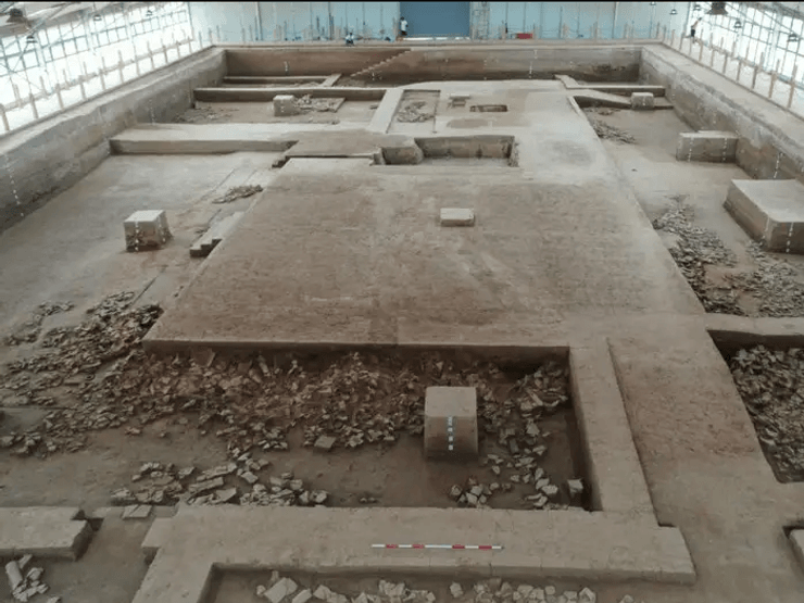 исследования, раскопки, находка, туалет