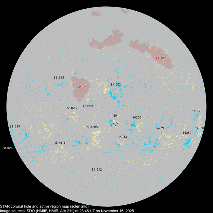 Сонячна активність 16 листопада