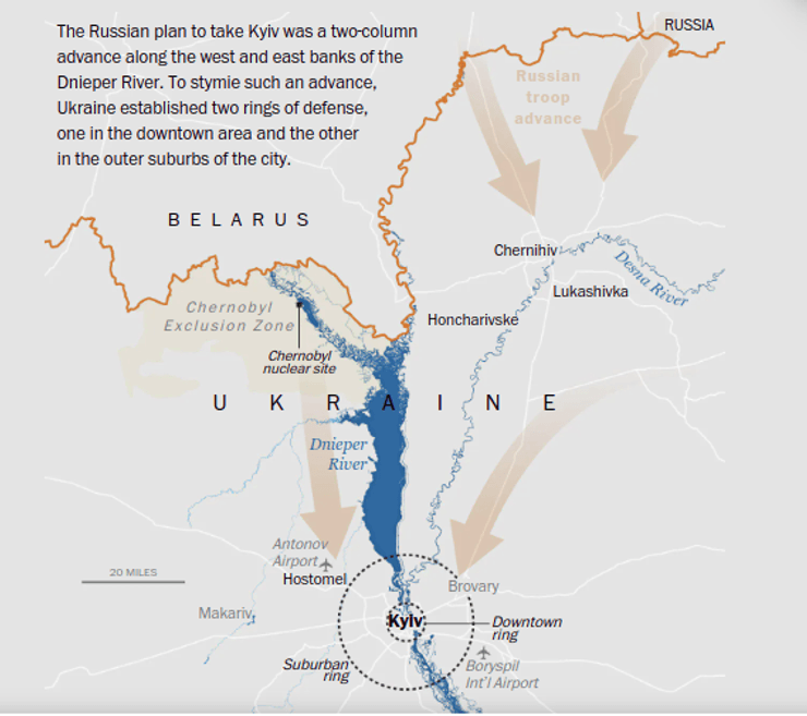 Карта оборони Києва