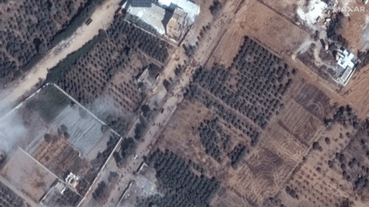 Израиль, сектор Газа, спутниковый снимок