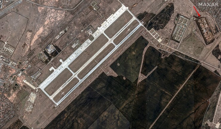 Атака на Энгельс, аэродром Энгельс, фото, Maxar, Энгельс 21 марта