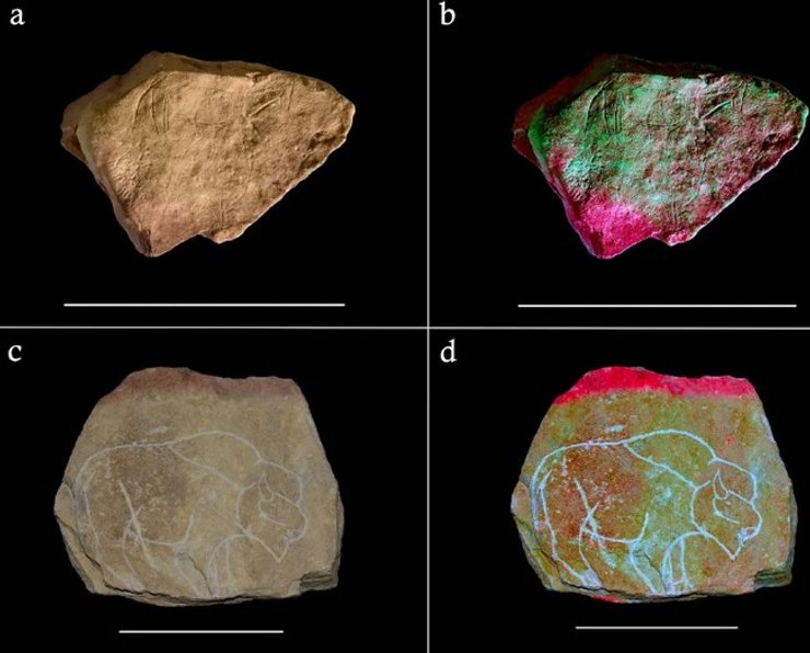 Камені, давні малюнки