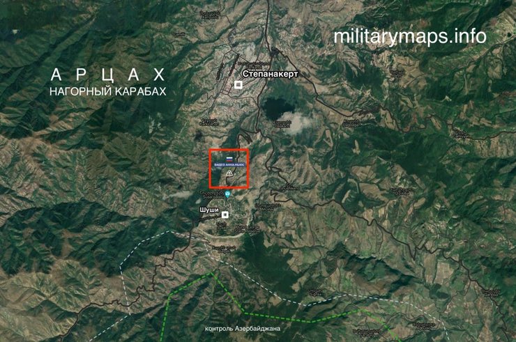 Нагорный Карабах, карта, война в Карабахе, битва за Шуши