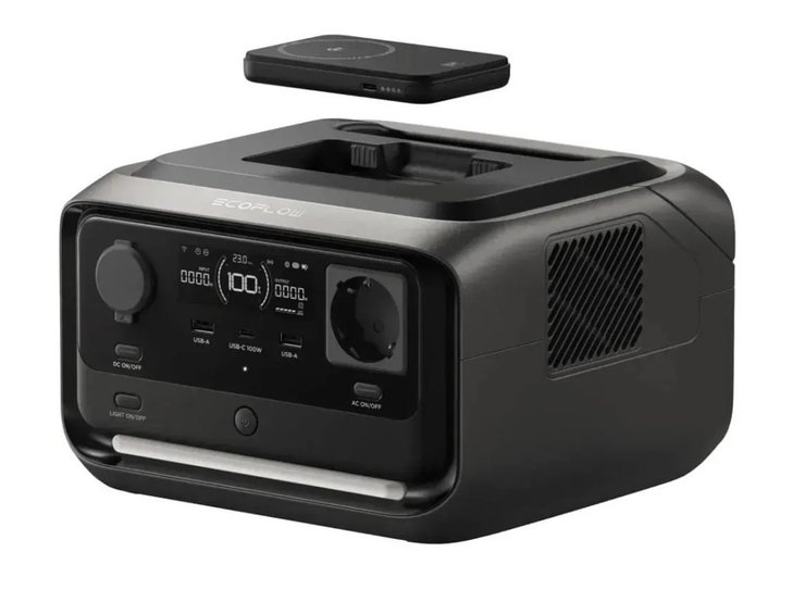 EcoFlow River 3 Plus Wireless зарядная станция