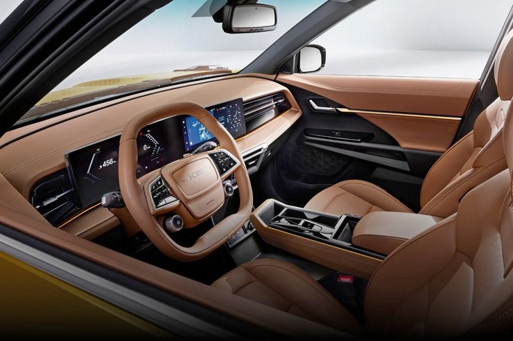 салон KGM Musso EV, пикап KGM, SsangYong Musso, электромобиль KGM