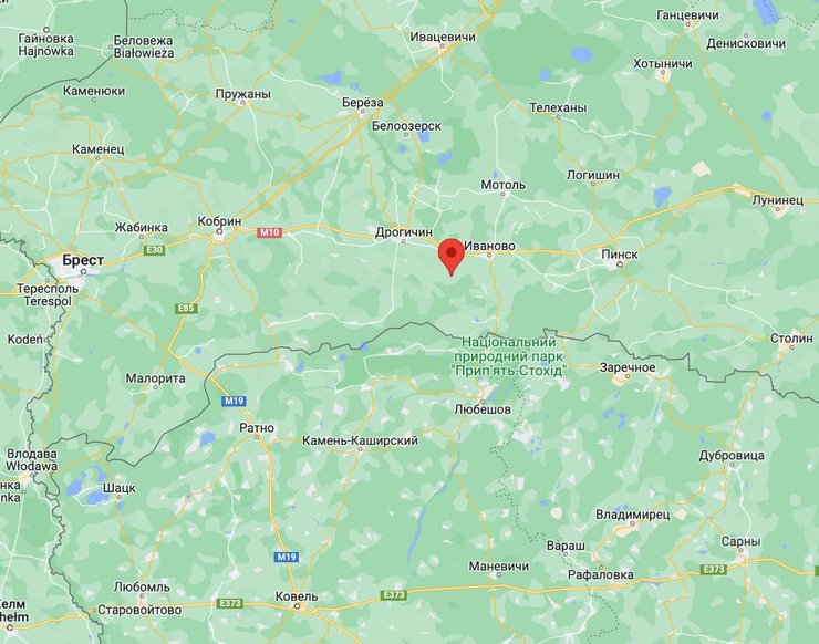 карта Білорусь