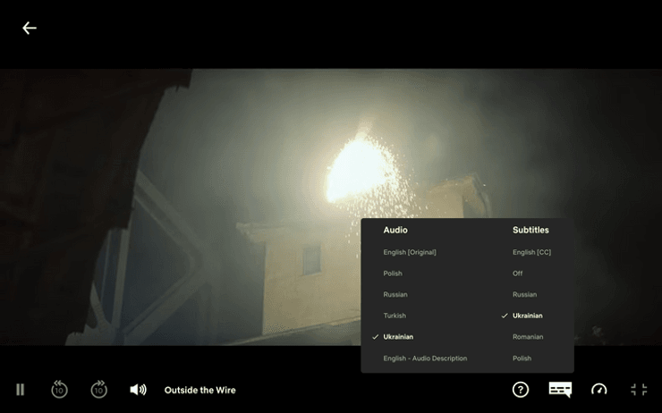 украинская озвучка на нетфликсе