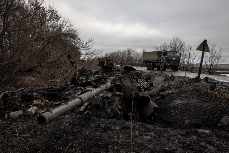 Розбита російська техніка в Курській області