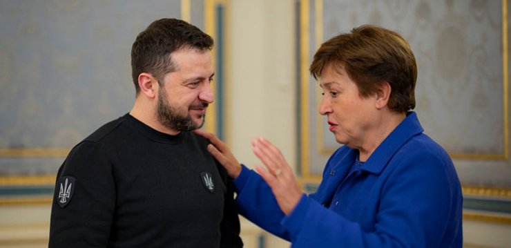 Кристаліна Георгієва, Володимир Зеленський, МВФ Кристаліна Георгієва, Зеленський МВФ