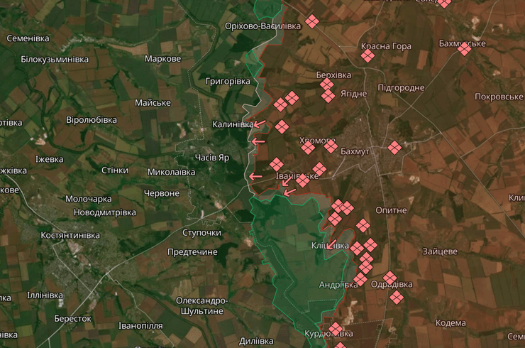 Карта боевых действий