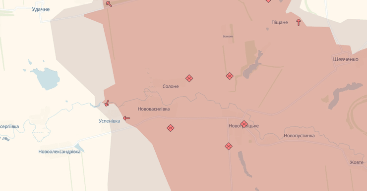 Нововасилівка на мапі