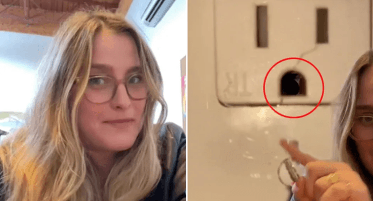 Девушка, камера, скрытая камера, ванная комната, розетка, соцсети, TikTok, Airbnb