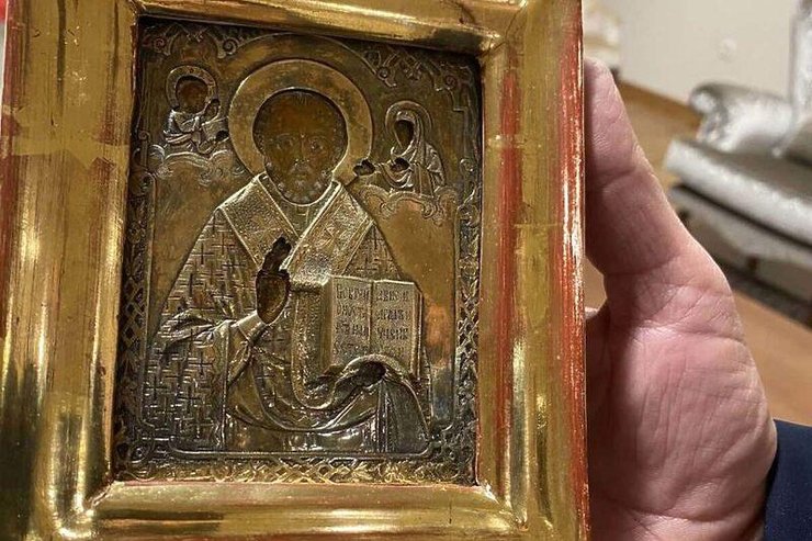 икона, луганск, босния, додик, лавров, подарок, сербия