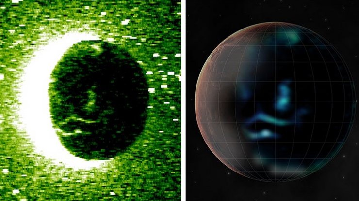 Полярное сияние, Марс