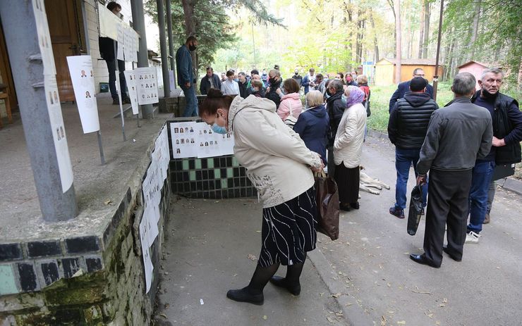 фото, выборы в пгт Коцюбинское